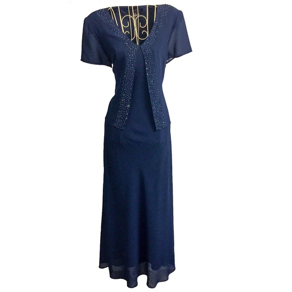 Positive Attitude Dresses & Skirts - POSITIVE ATTITUDE WOMEN FLOOR LENGTH BEADED DRESS